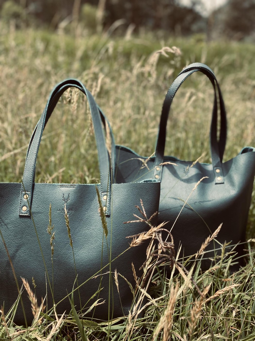 Leather Tote — Clover — 1