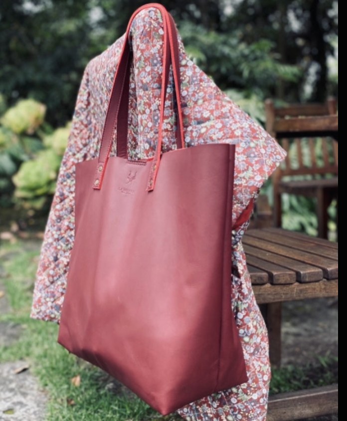 Leather Tote — Velvet — 1